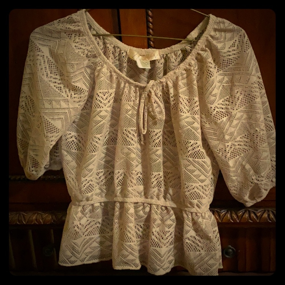 Khaki Beach Lace Top